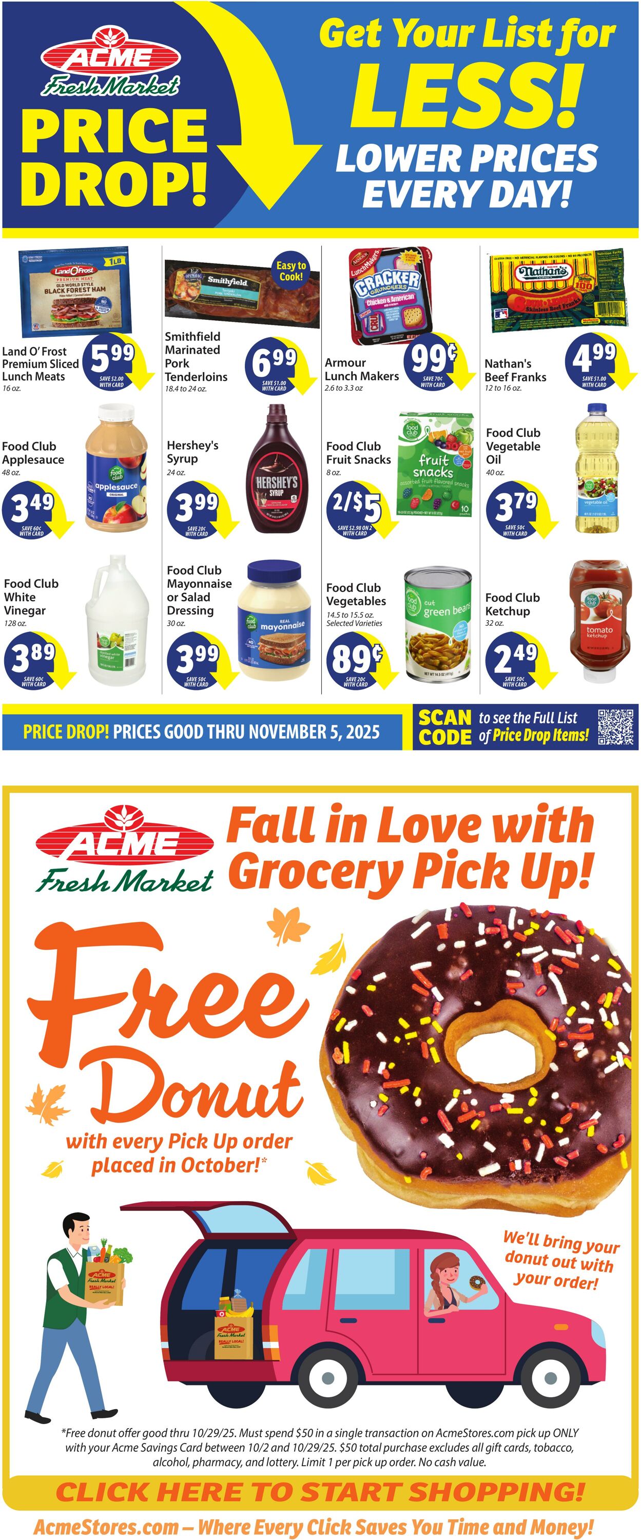 Weekly ad ACME Fresh Market 10/23/2025 - 10/29/2025
