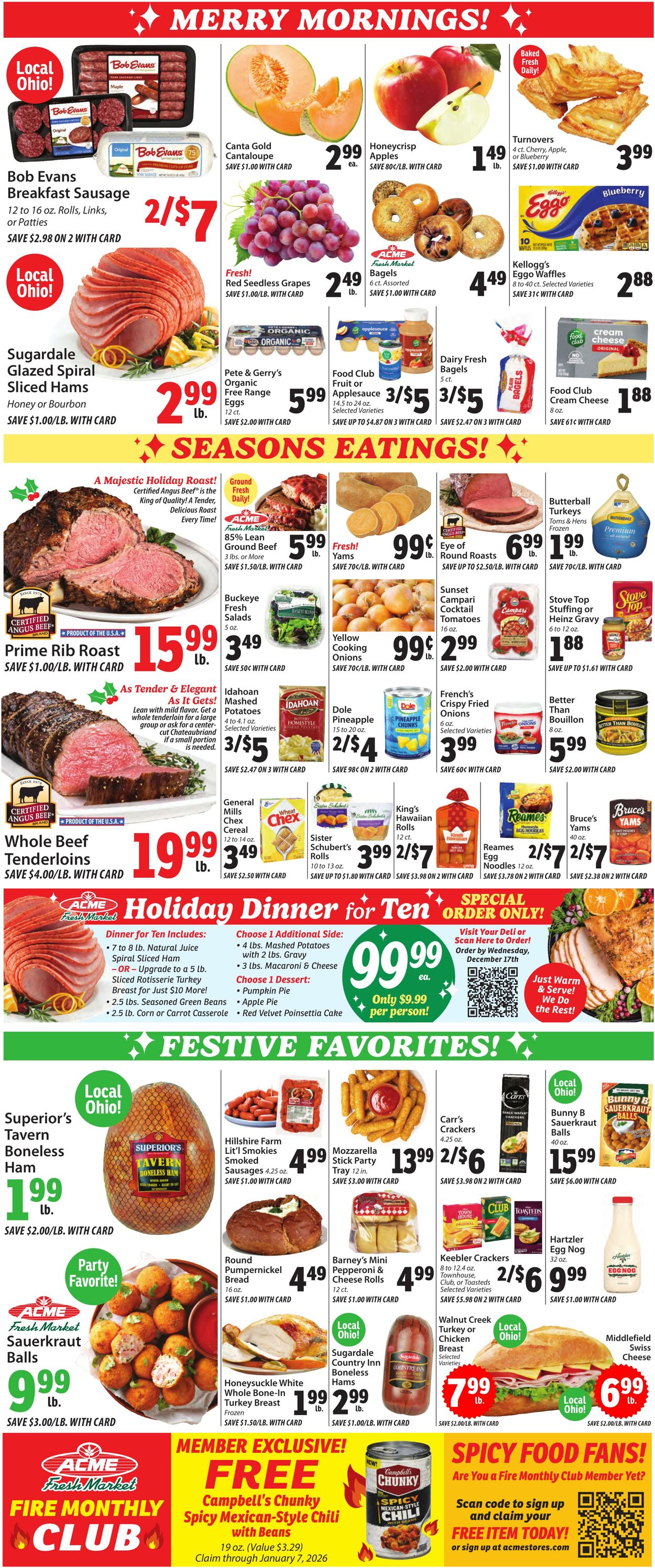 Weekly ad ACME Fresh Market 12/11/2025 - 12/17/2025