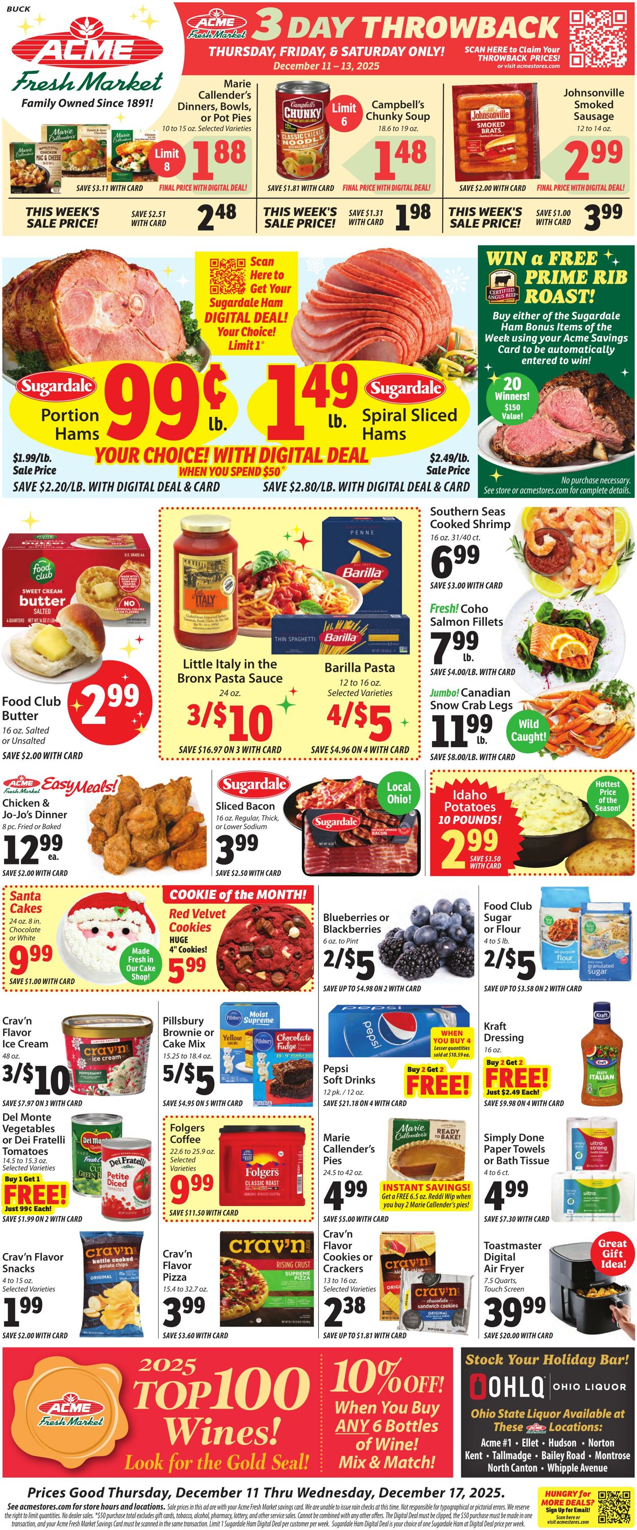 Weekly ad ACME Fresh Market 12/11/2025 - 12/17/2025