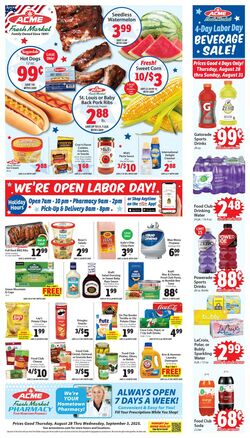 Weekly ad ACME Fresh Market 08/28/2025 - 09/03/2025