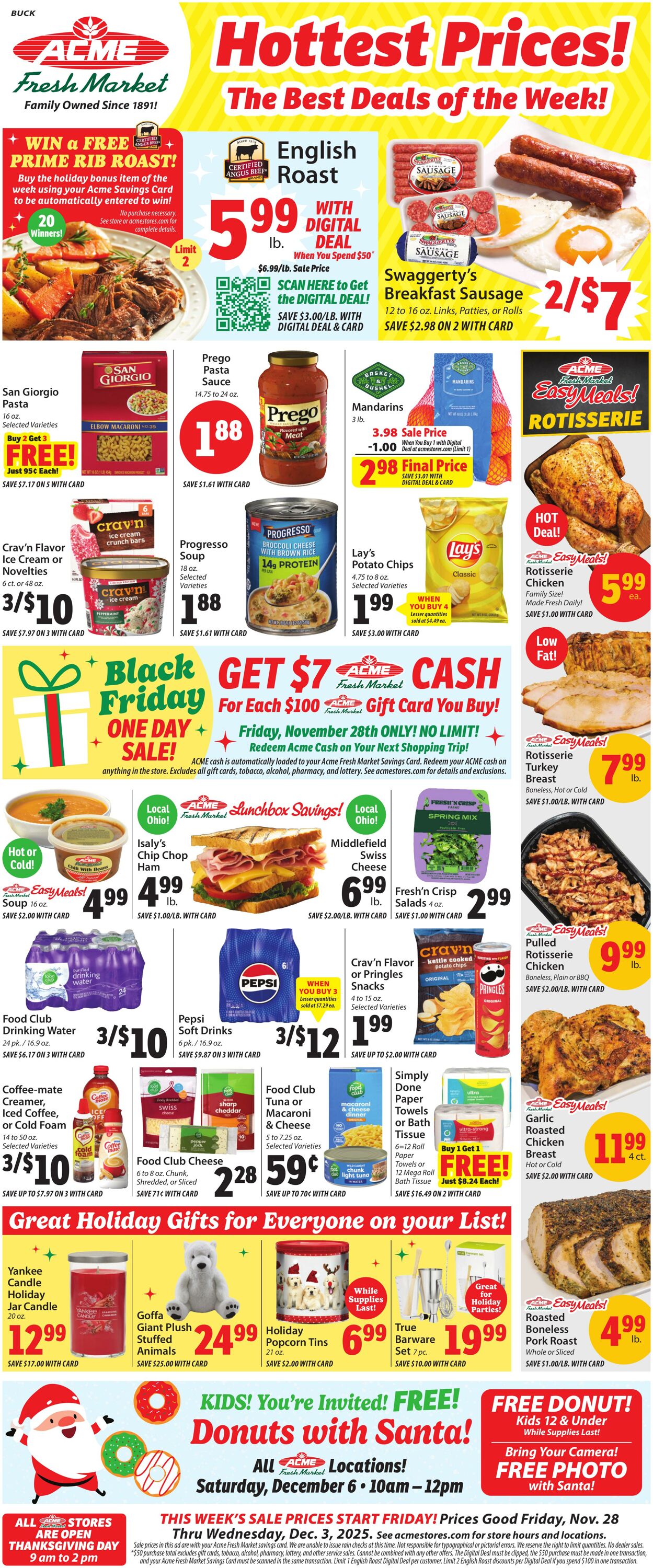 Weekly ad ACME Fresh Market 11/27/2025 - 12/03/2025