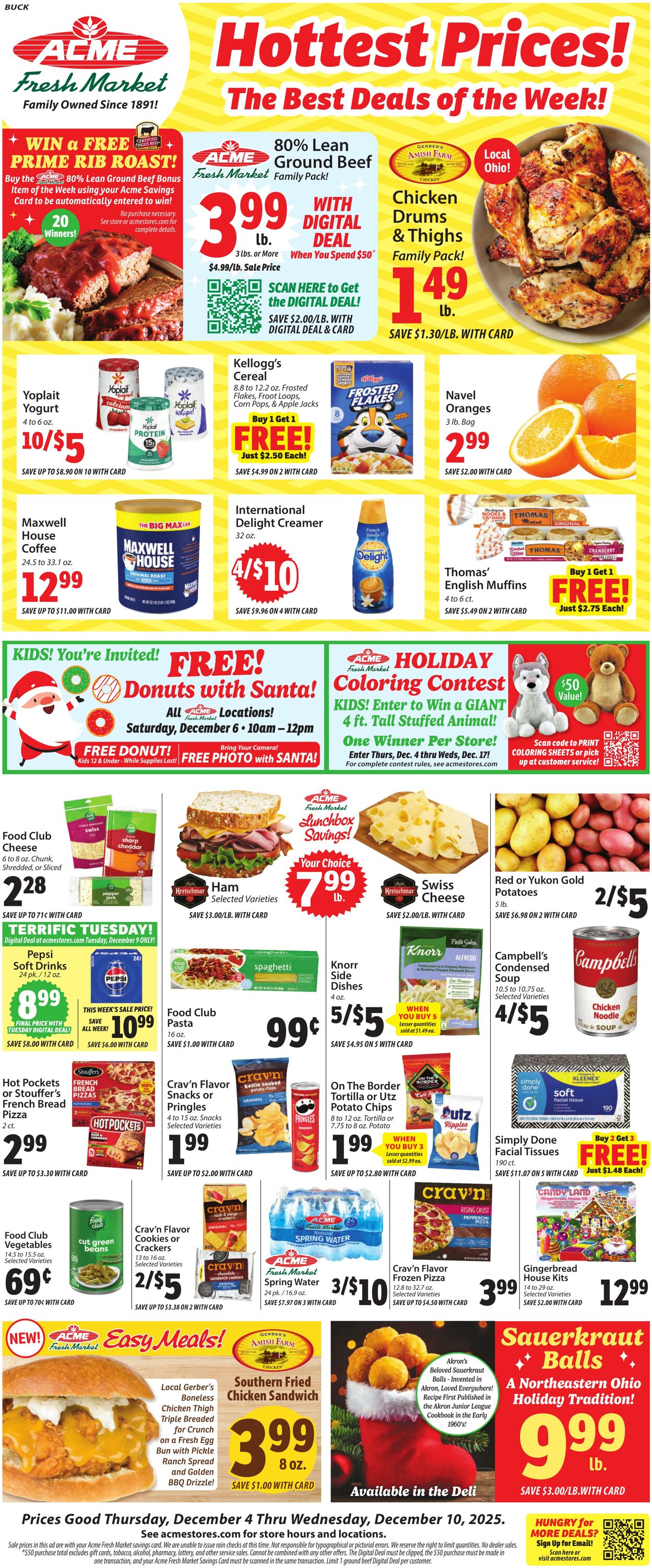 Weekly ad ACME Fresh Market 12/04/2025 - 12/10/2025