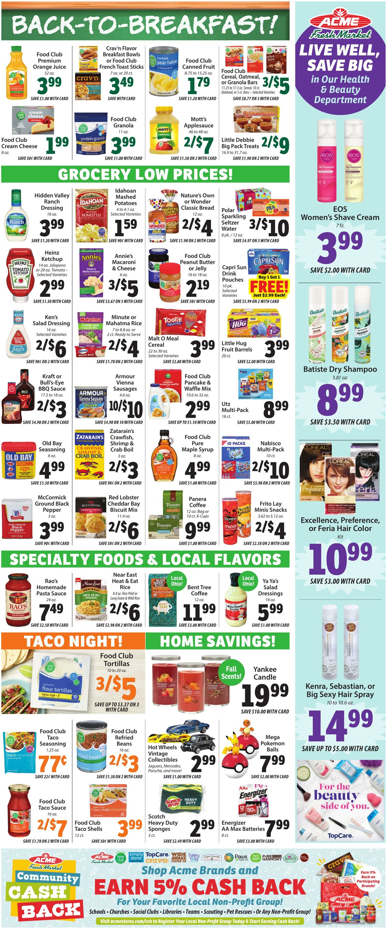 Weekly ad ACME Fresh Market 08/14/2025 - 08/20/2025