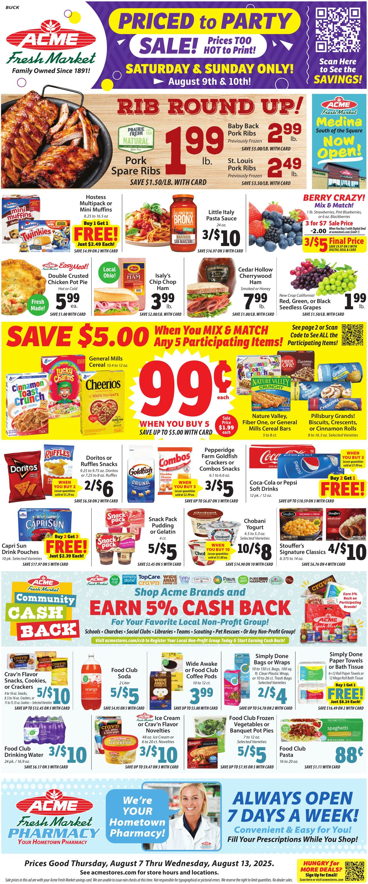 Weekly ad ACME Fresh Market 08/07/2025 - 08/13/2025