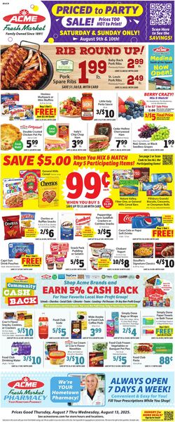 Weekly ad ACME Fresh Market 08/07/2025 - 08/13/2025