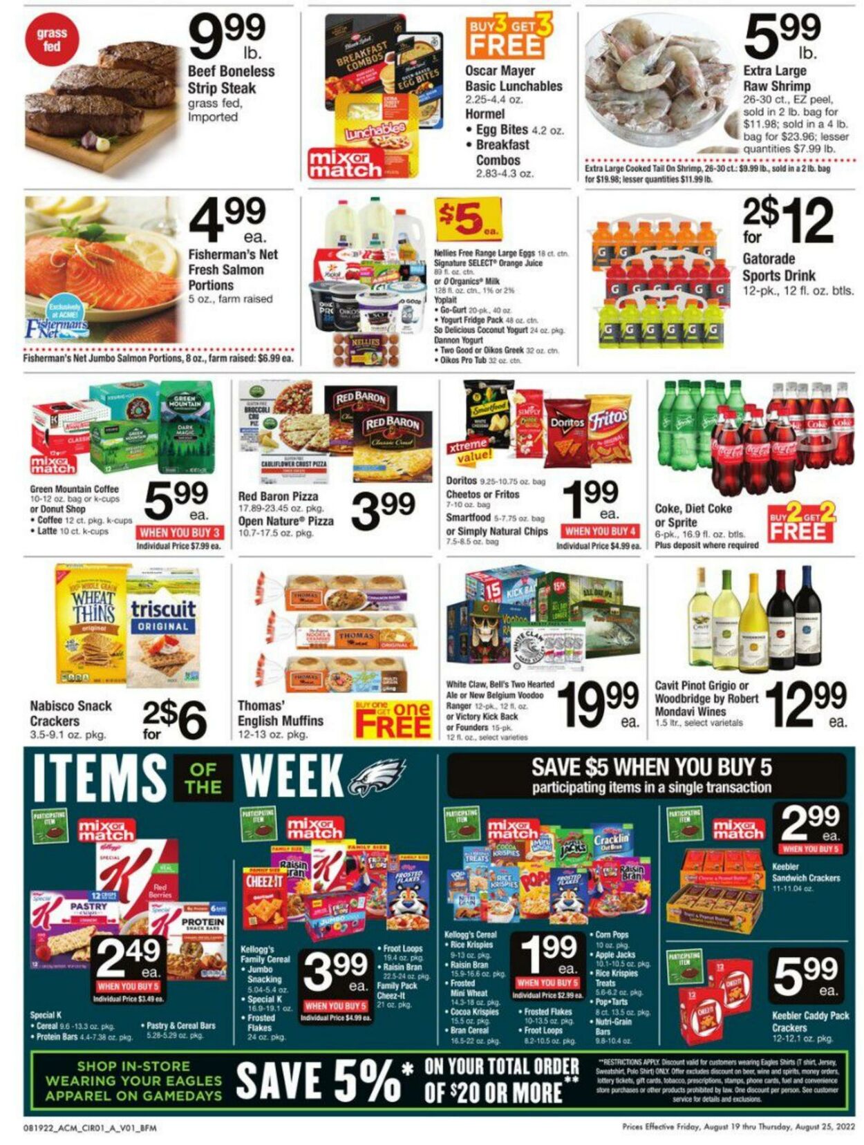 Weekly ad Acme 08/19/2022 - 08/25/2022