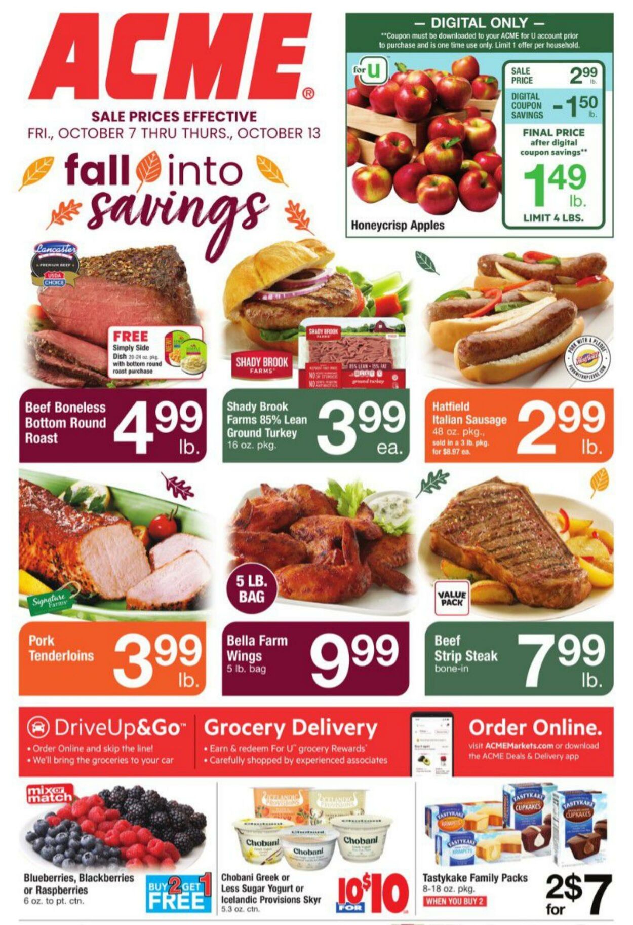 Weekly ad Acme 10/07/2022 - 10/13/2022