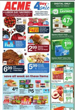 Weekly ad Acme 09/02/2022-09/08/2022