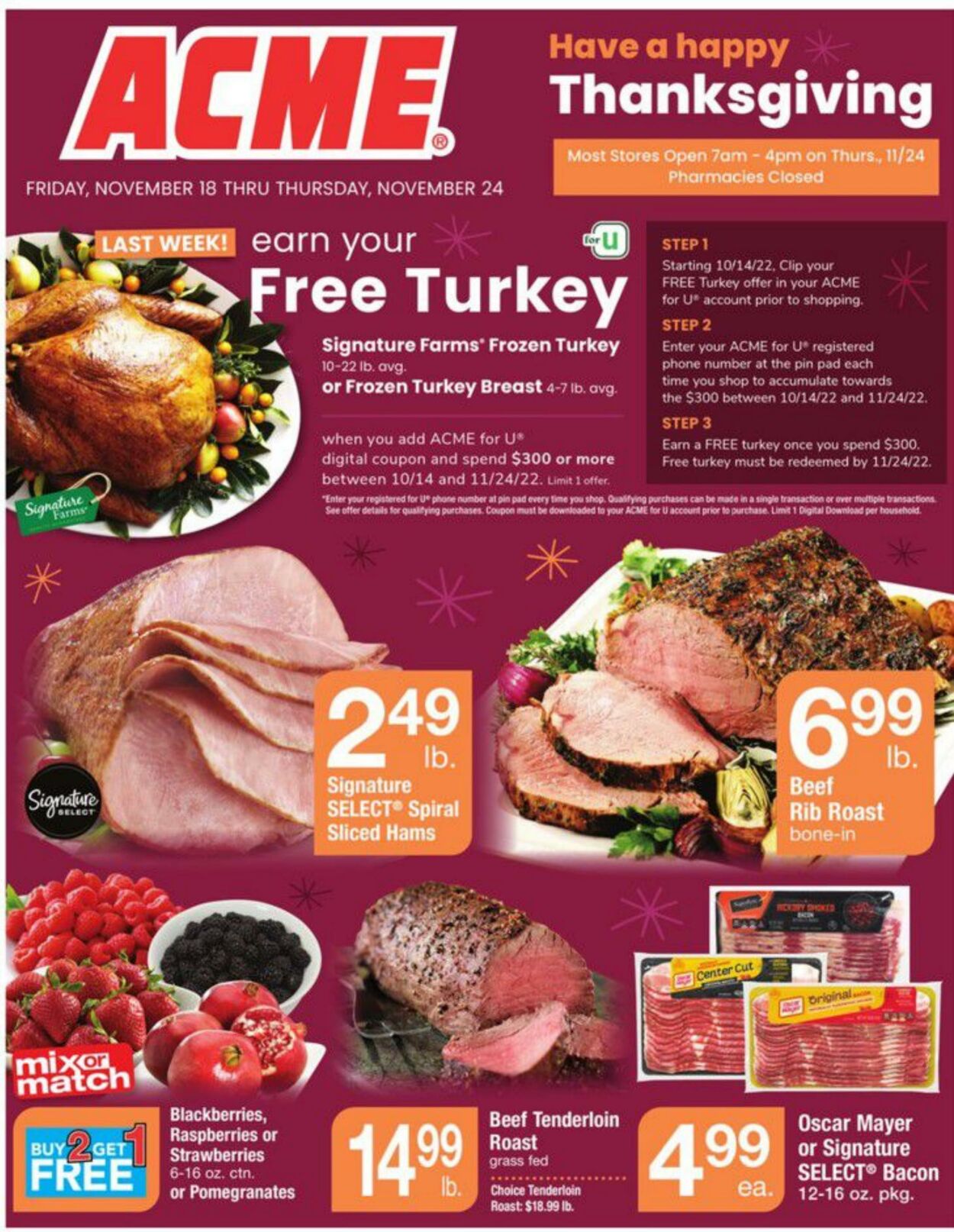 Weekly ad Acme 11/18/2022 - 11/24/2022