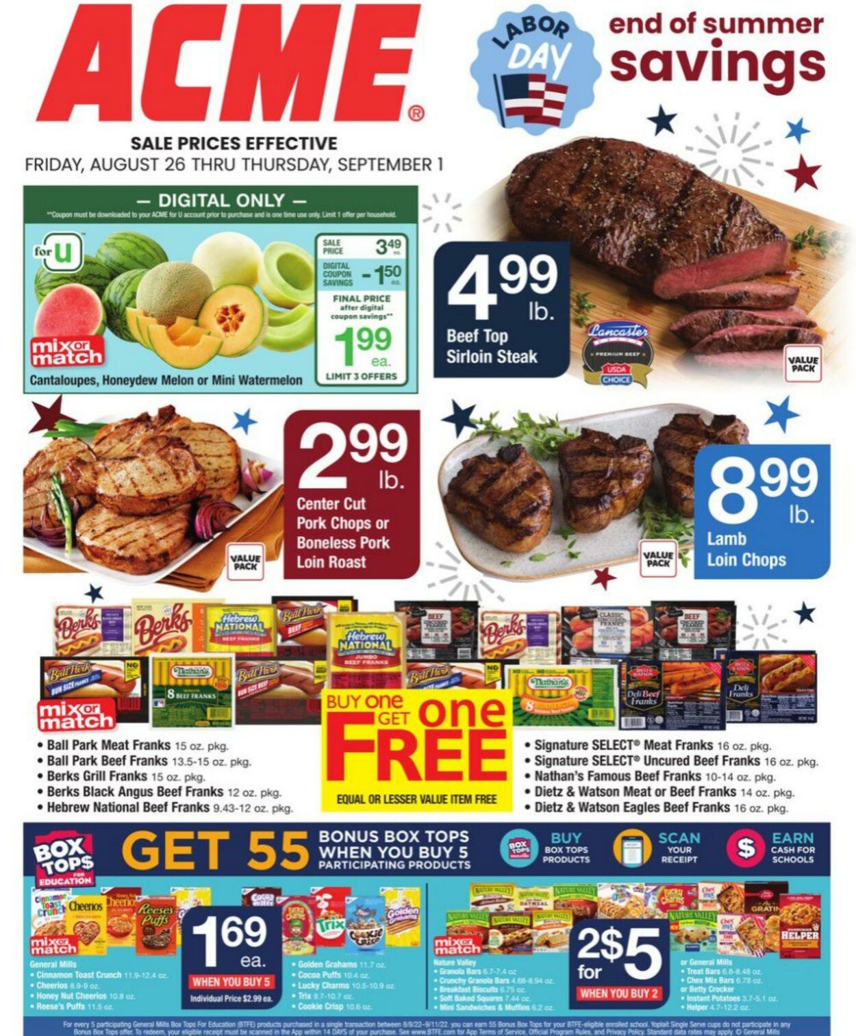 Weekly ad Acme 08/26/2022 - 09/01/2022
