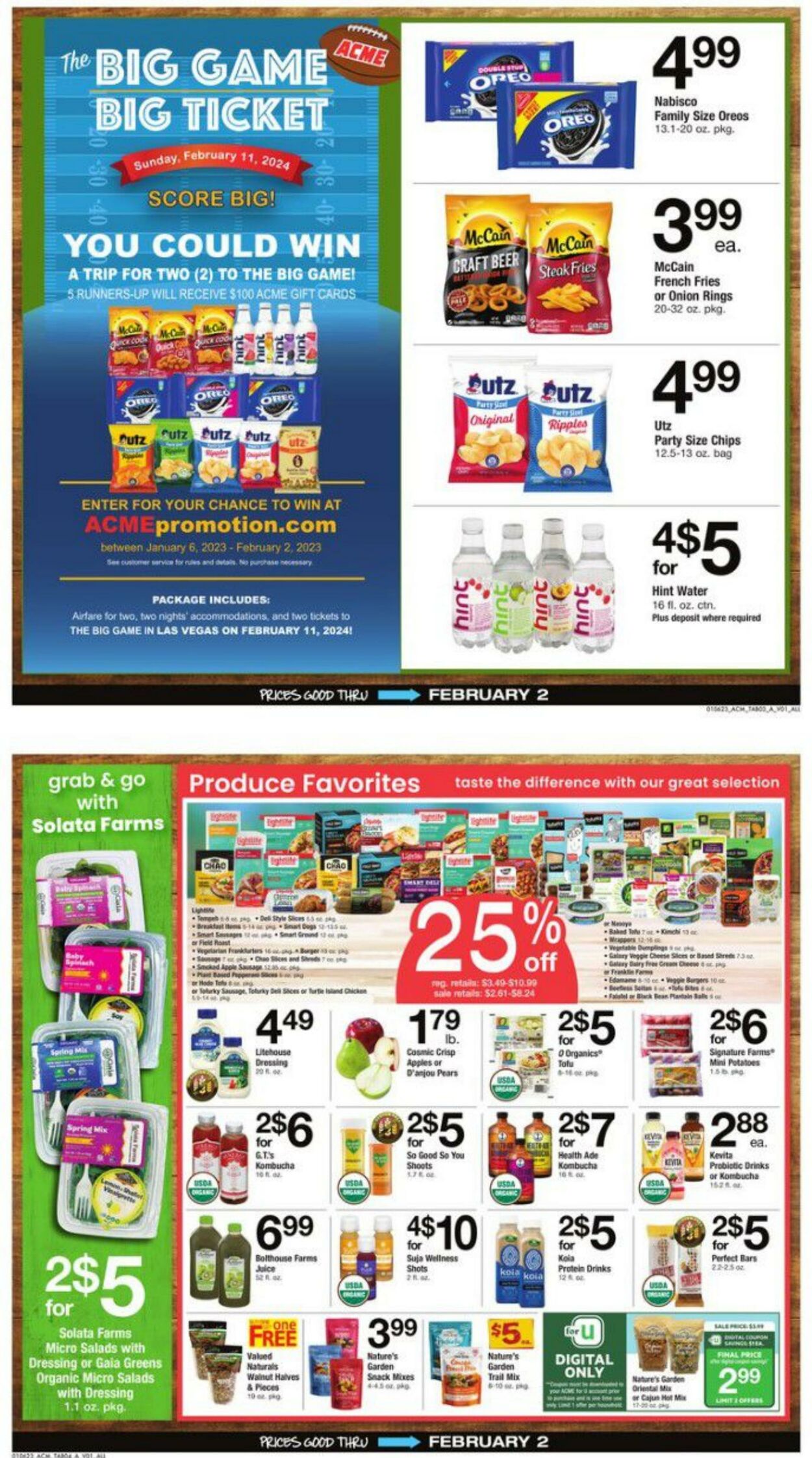 Weekly ad Acme 01/06/2023 - 02/02/2023