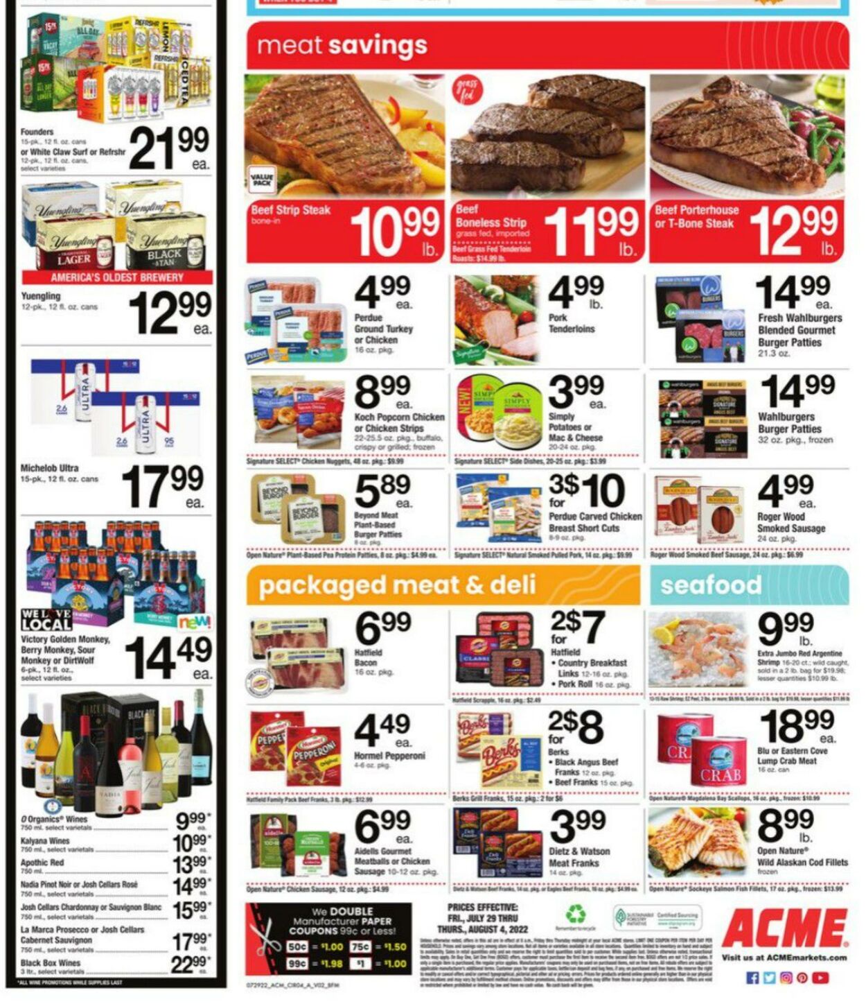 Weekly ad Acme 08/05/2022 - 08/11/2022