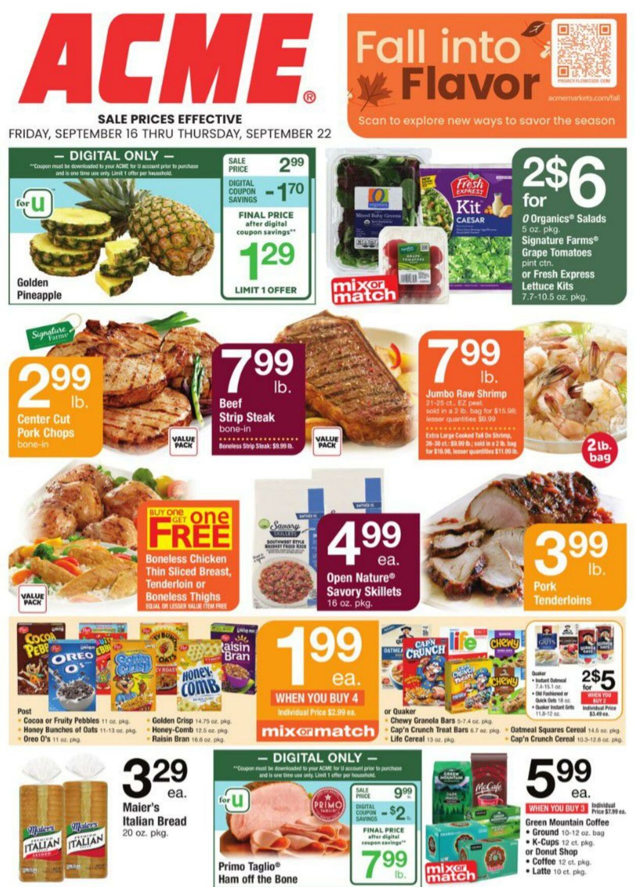 Weekly ad Acme 09/16/2022-09/22/2022
