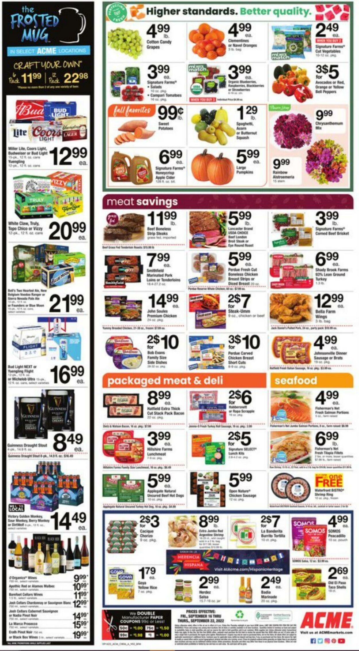 Weekly ad Acme 09/16/2022 - 09/22/2022