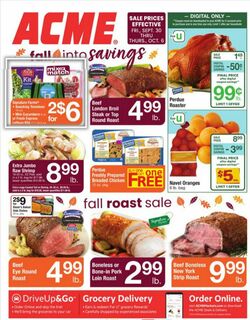 Weekly ad Acme 09/30/2022-10/06/2022