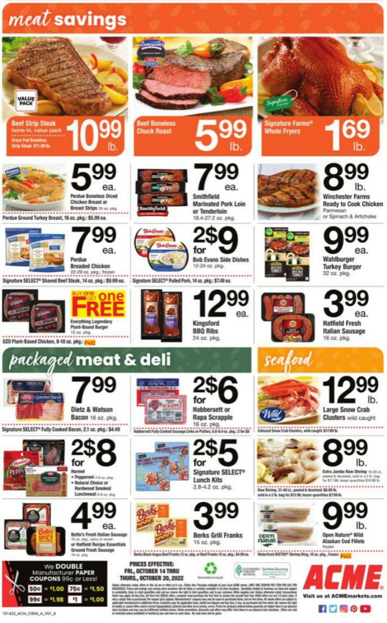 Weekly ad Acme 10/14/2022 - 10/20/2022