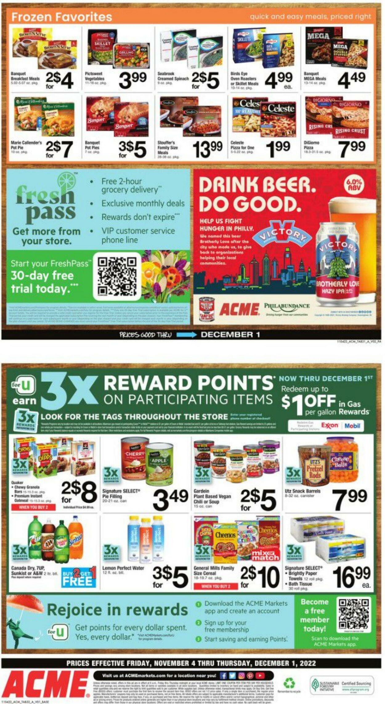 Weekly ad Acme 11/04/2022 - 12/01/2022