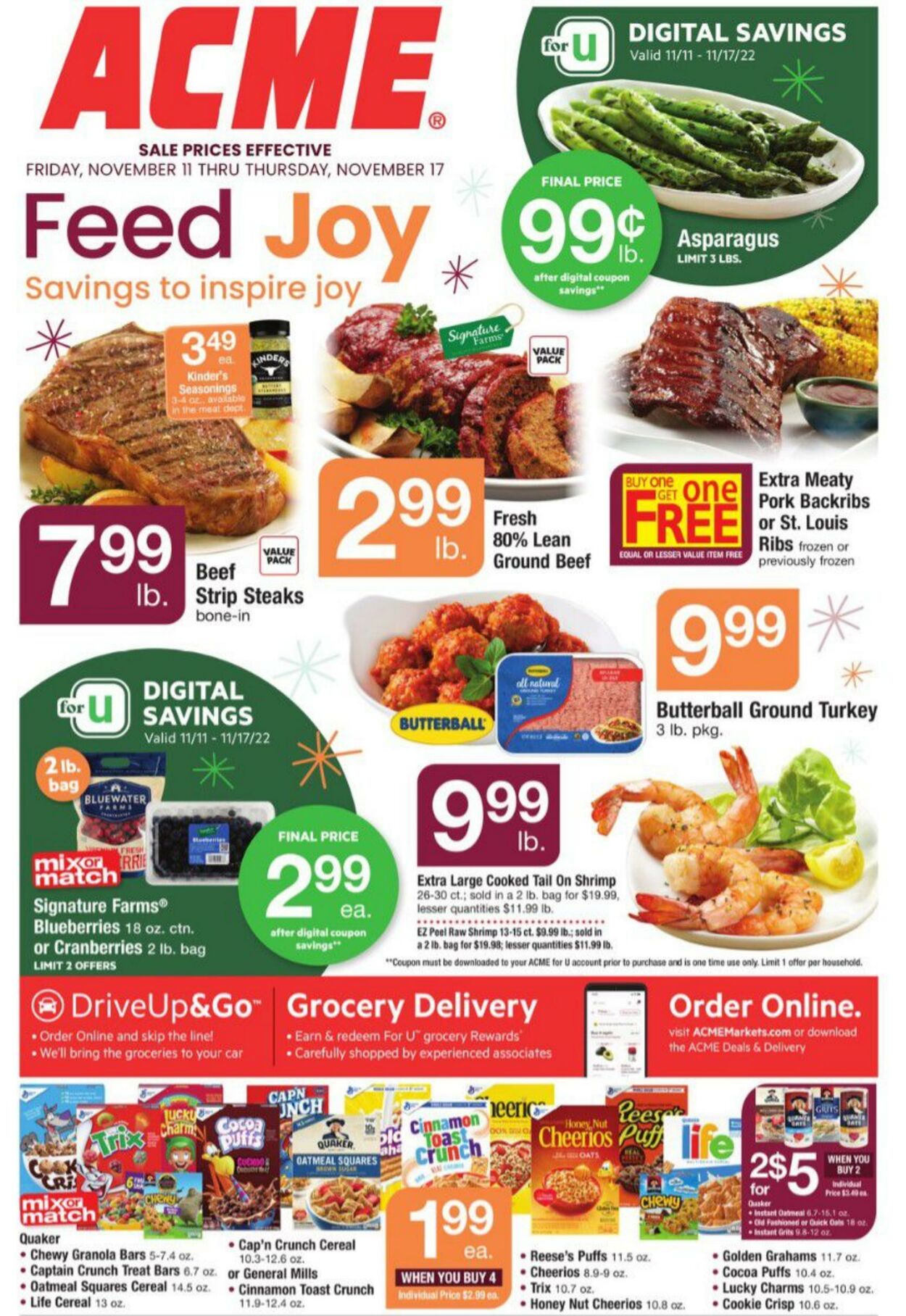 Weekly ad Acme 11/11/2022 - 11/17/2022