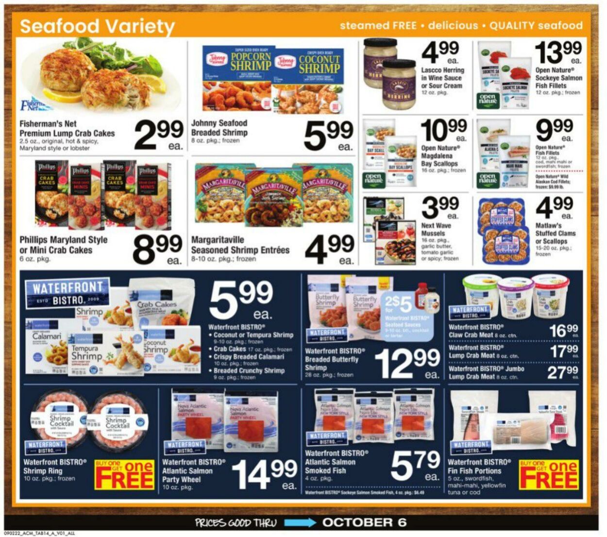 Weekly ad Acme 09/02/2022 - 10/06/2022