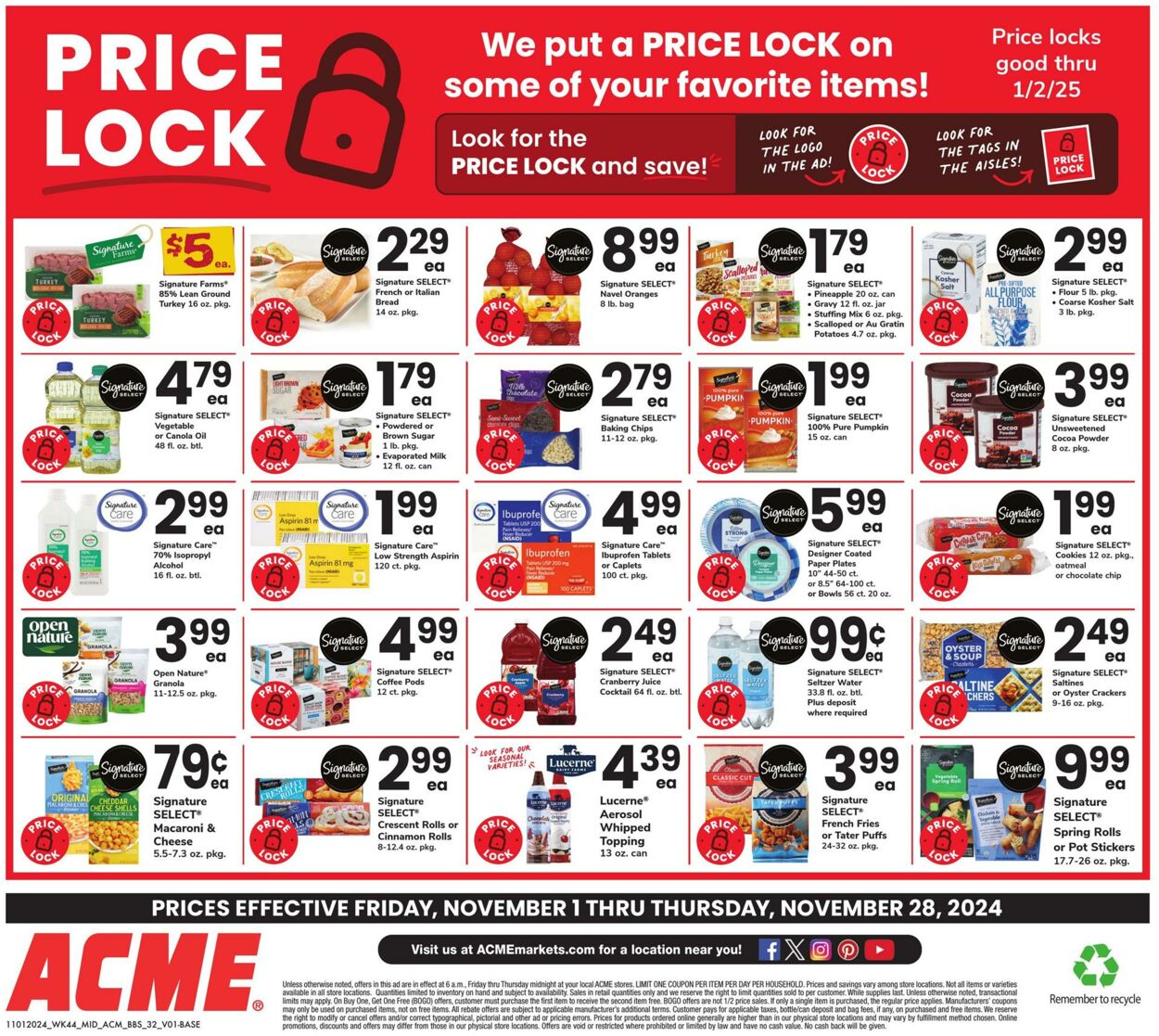 Weekly ad Acme 11/01/2024 - 11/28/2024