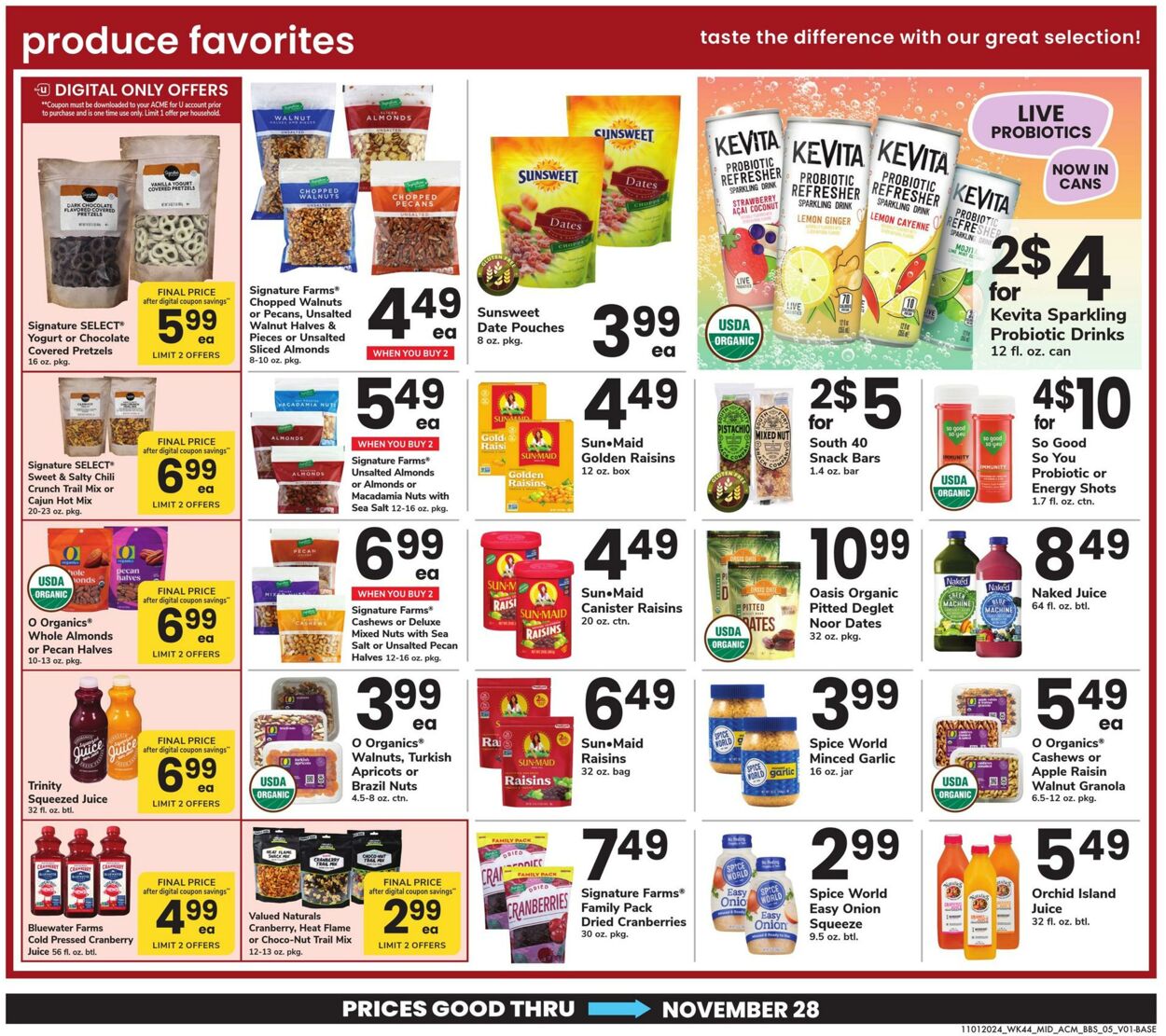 Weekly ad Acme 11/01/2024 - 11/28/2024