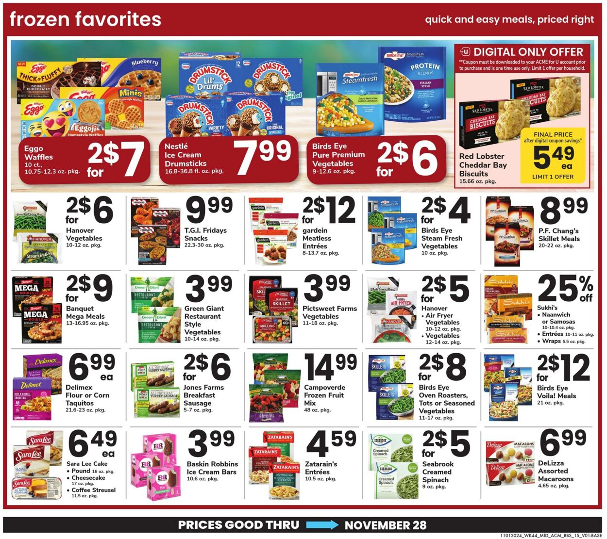 Weekly ad Acme 11/01/2024 - 11/28/2024