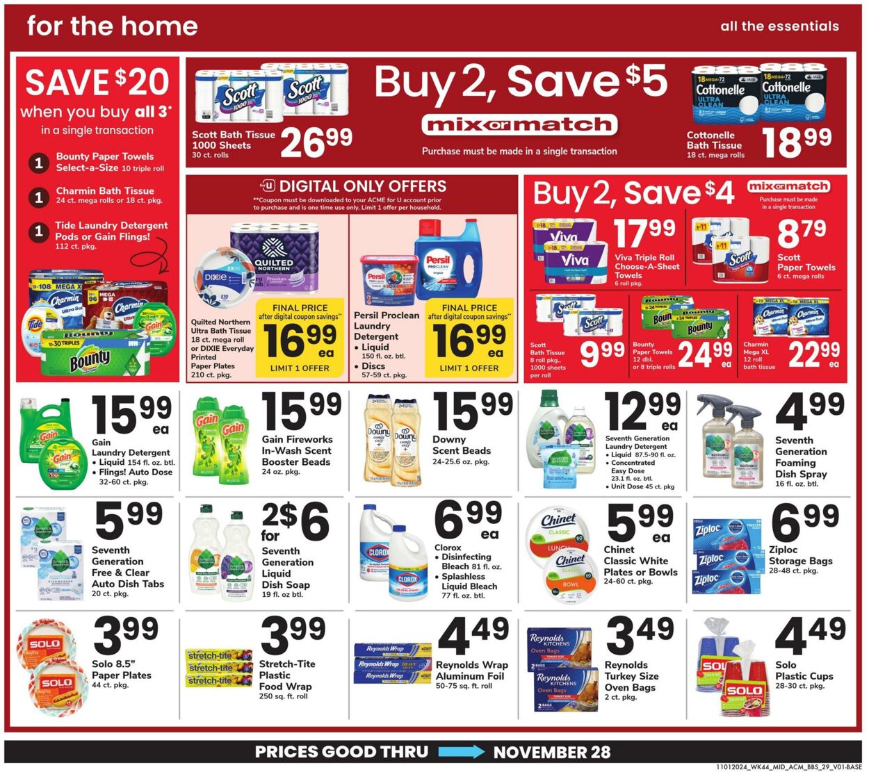 Weekly ad Acme 11/01/2024 - 11/28/2024