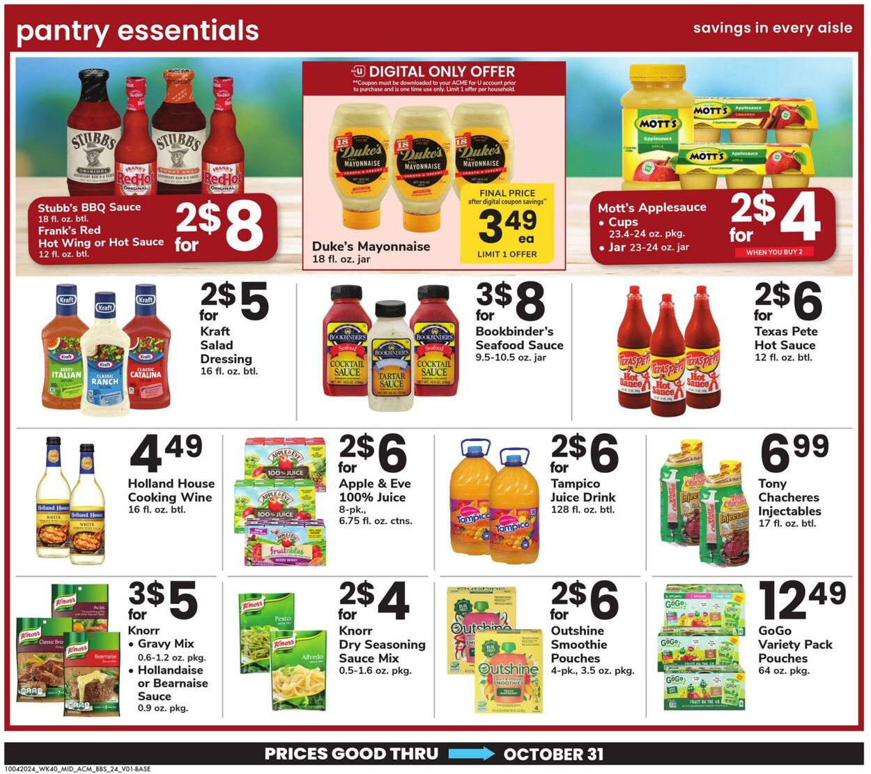 Weekly ad Acme 10/04/2024 - 10/31/2024