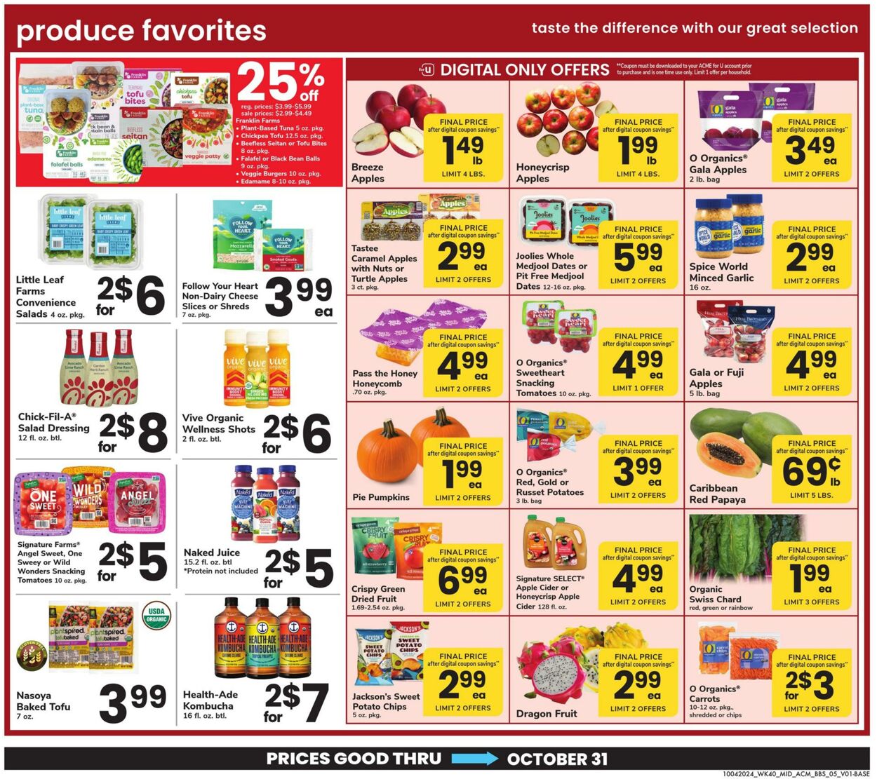 Weekly ad Acme 10/04/2024 - 10/31/2024