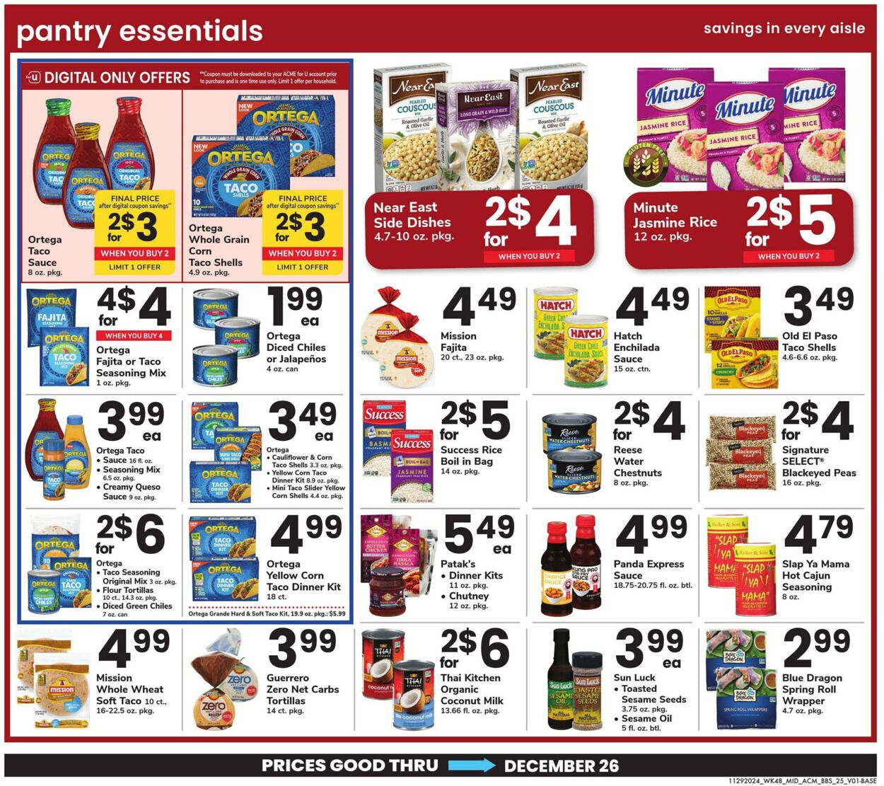 Weekly ad Acme 11/29/2024 - 12/26/2024