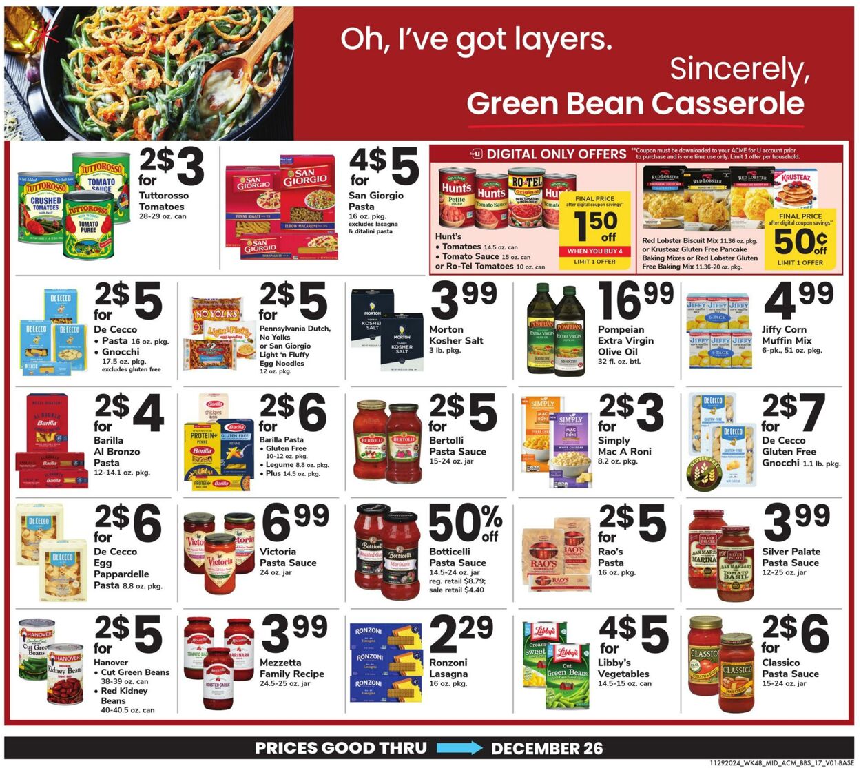 Weekly ad Acme 11/29/2024 - 12/26/2024