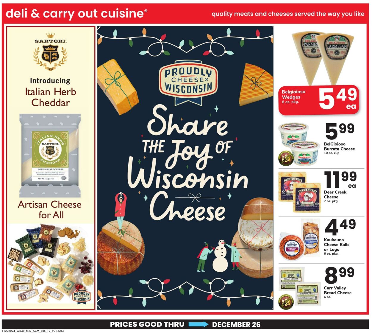 Weekly ad Acme 11/29/2024 - 12/26/2024