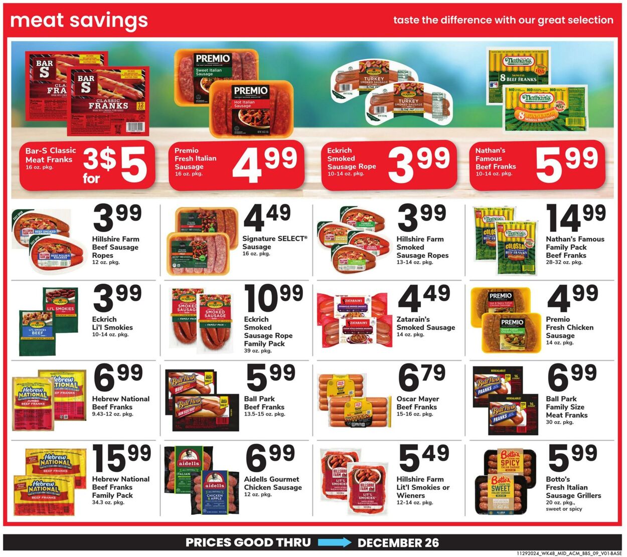 Weekly ad Acme 11/29/2024 - 12/26/2024