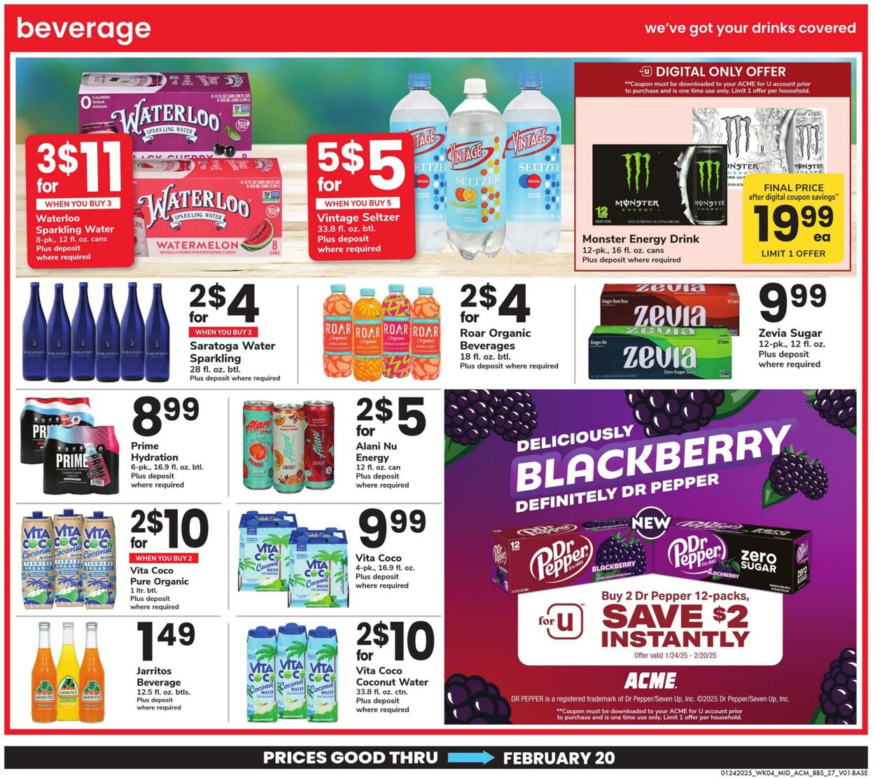 Weekly ad Acme 01/24/2025 - 02/20/2025