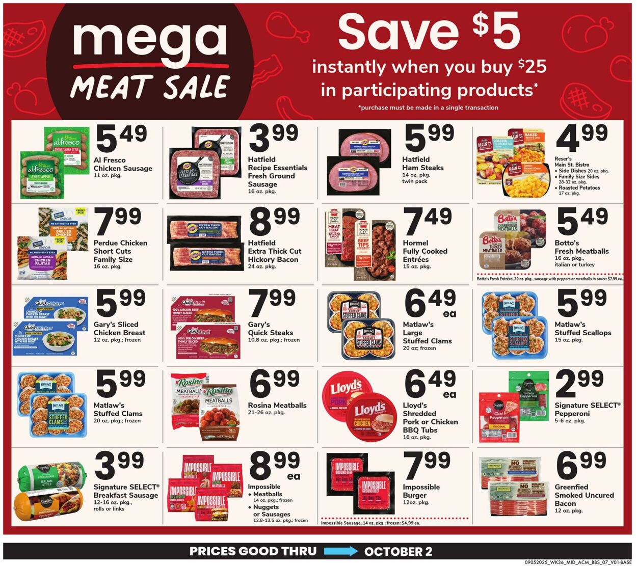 Weekly ad Acme 09/05/2025 - 10/02/2025