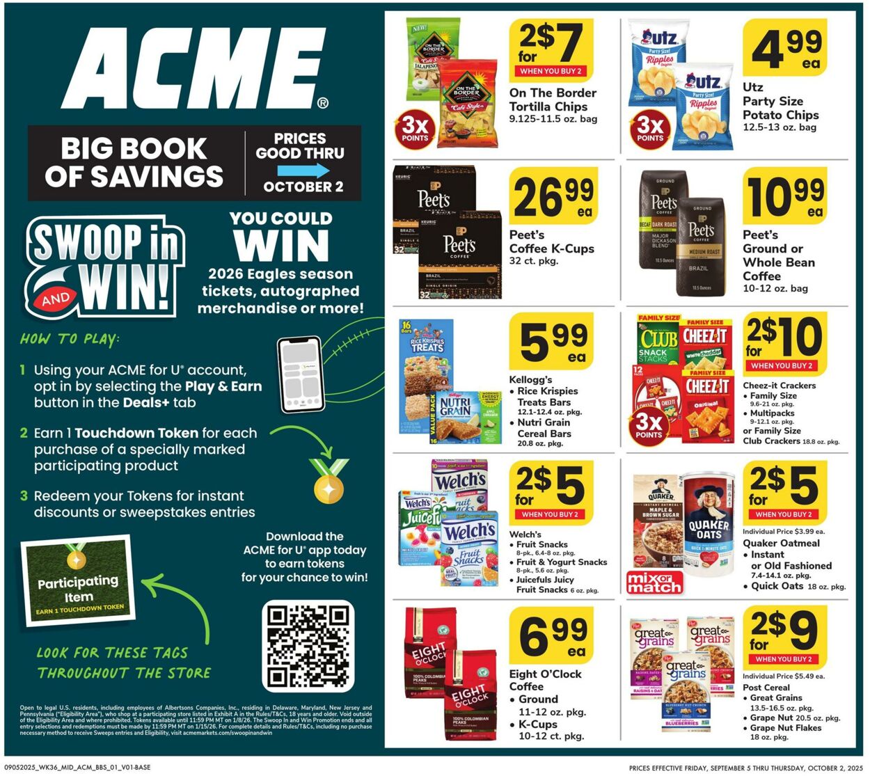 Weekly ad Acme 09/05/2025 - 10/02/2025