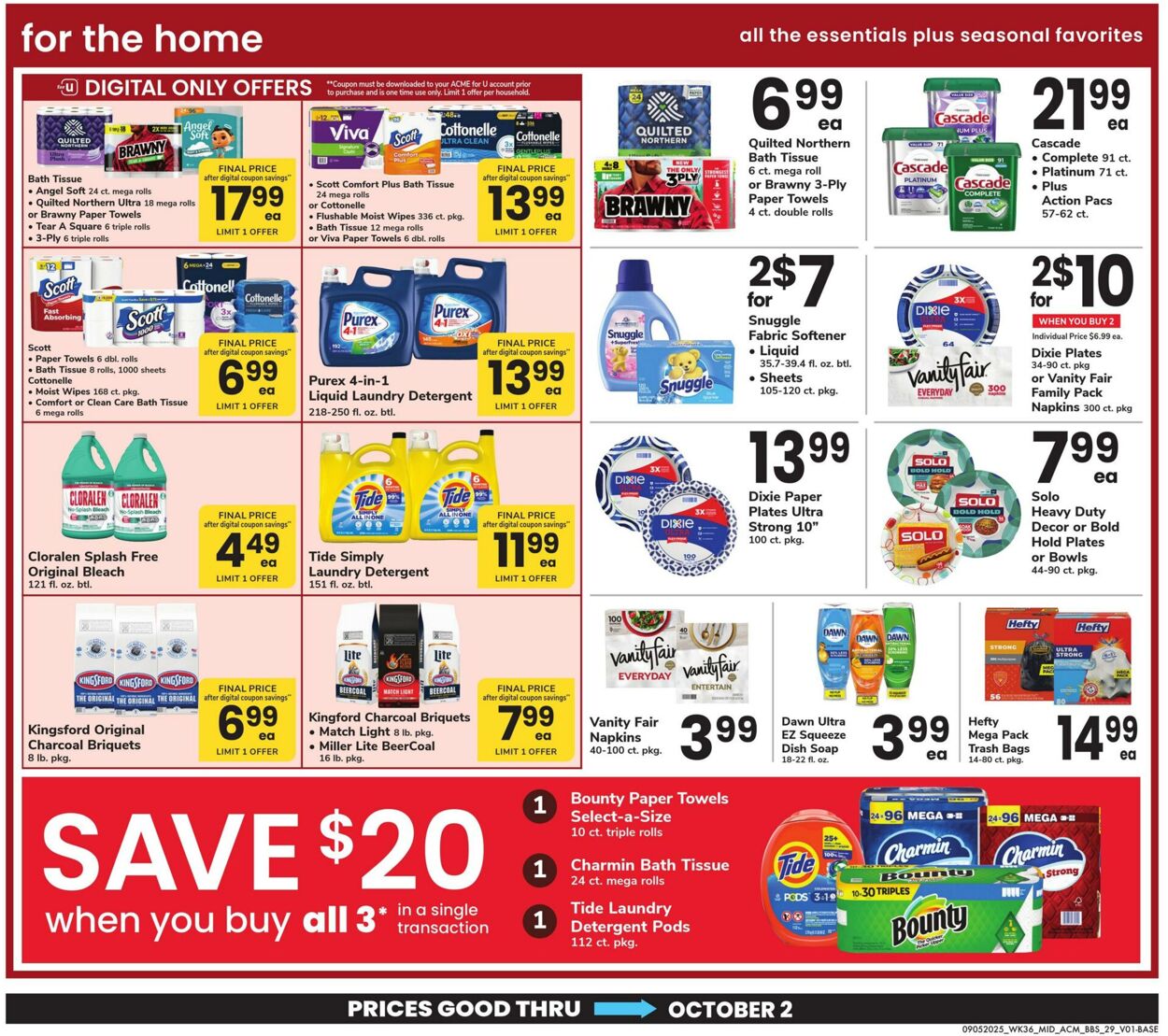 Weekly ad Acme 09/05/2025 - 10/02/2025