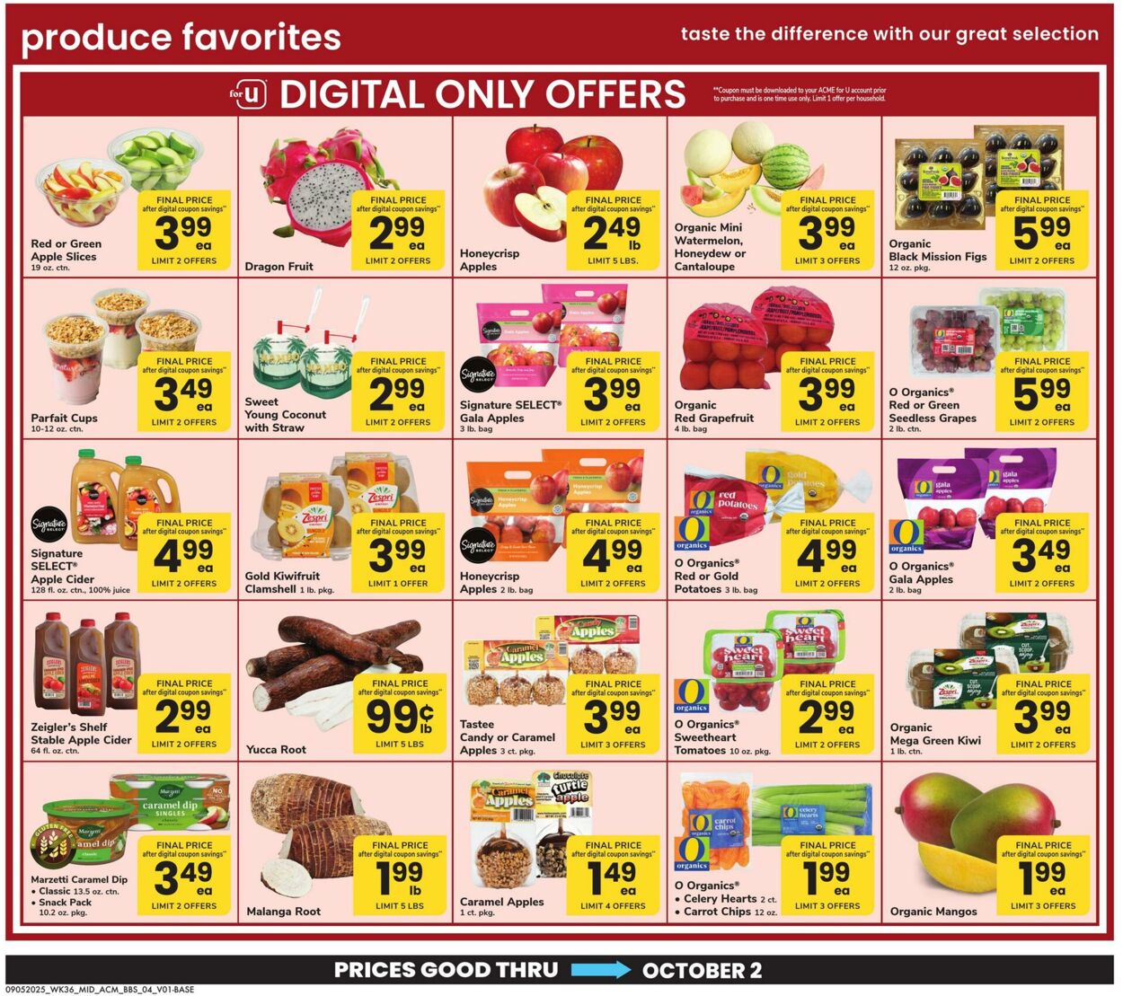 Weekly ad Acme 09/05/2025 - 10/02/2025