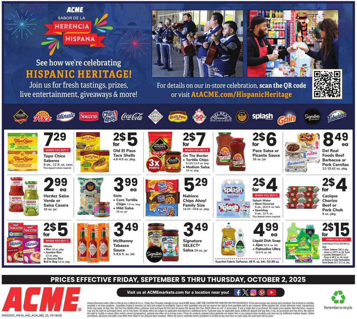 Weekly ad Acme 09/05/2025 - 10/02/2025