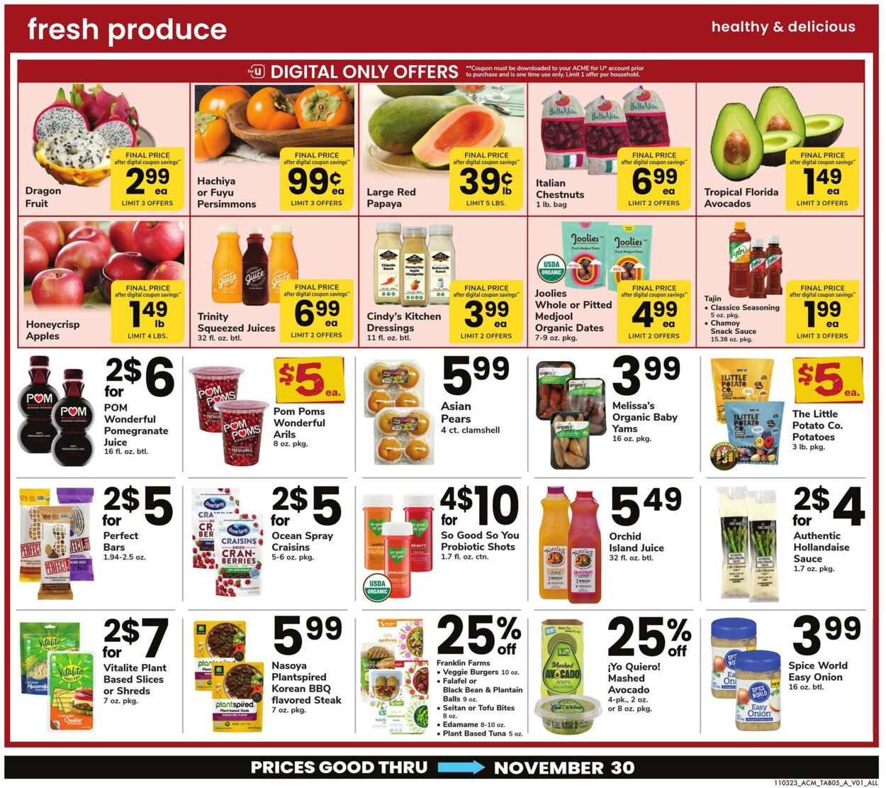 Weekly ad Acme 11/03/2023 - 11/30/2023