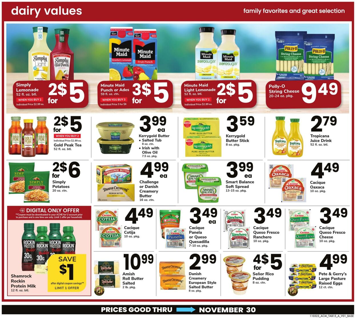 Weekly ad Acme 11/03/2023 - 11/30/2023