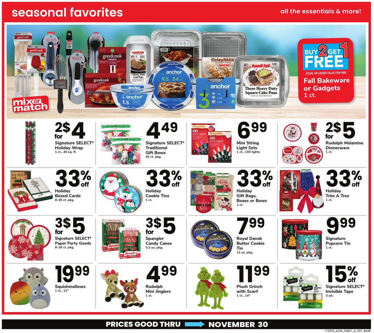 Weekly ad Acme 11/03/2023 - 11/30/2023