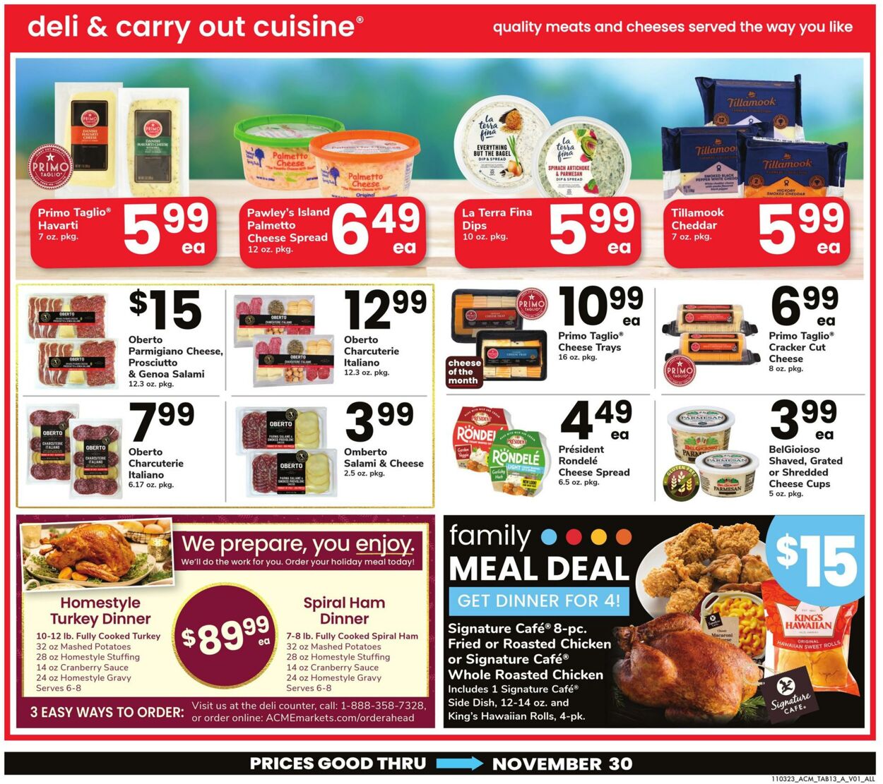 Weekly ad Acme 11/03/2023 - 11/30/2023