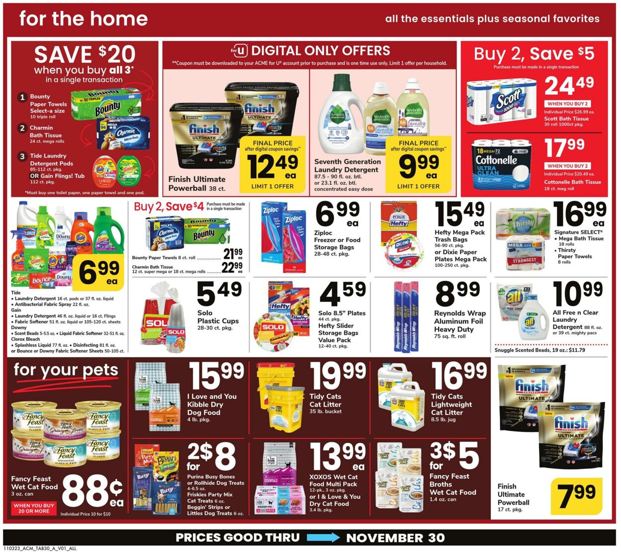 Weekly ad Acme 11/03/2023 - 11/30/2023