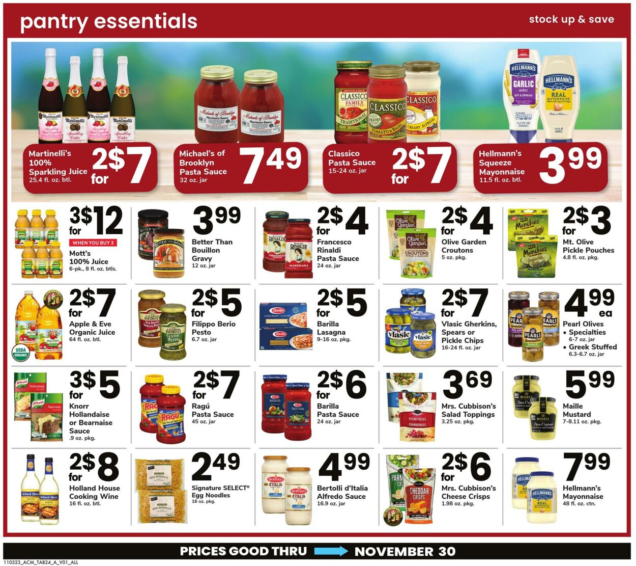 Weekly ad Acme 11/03/2023 - 11/30/2023