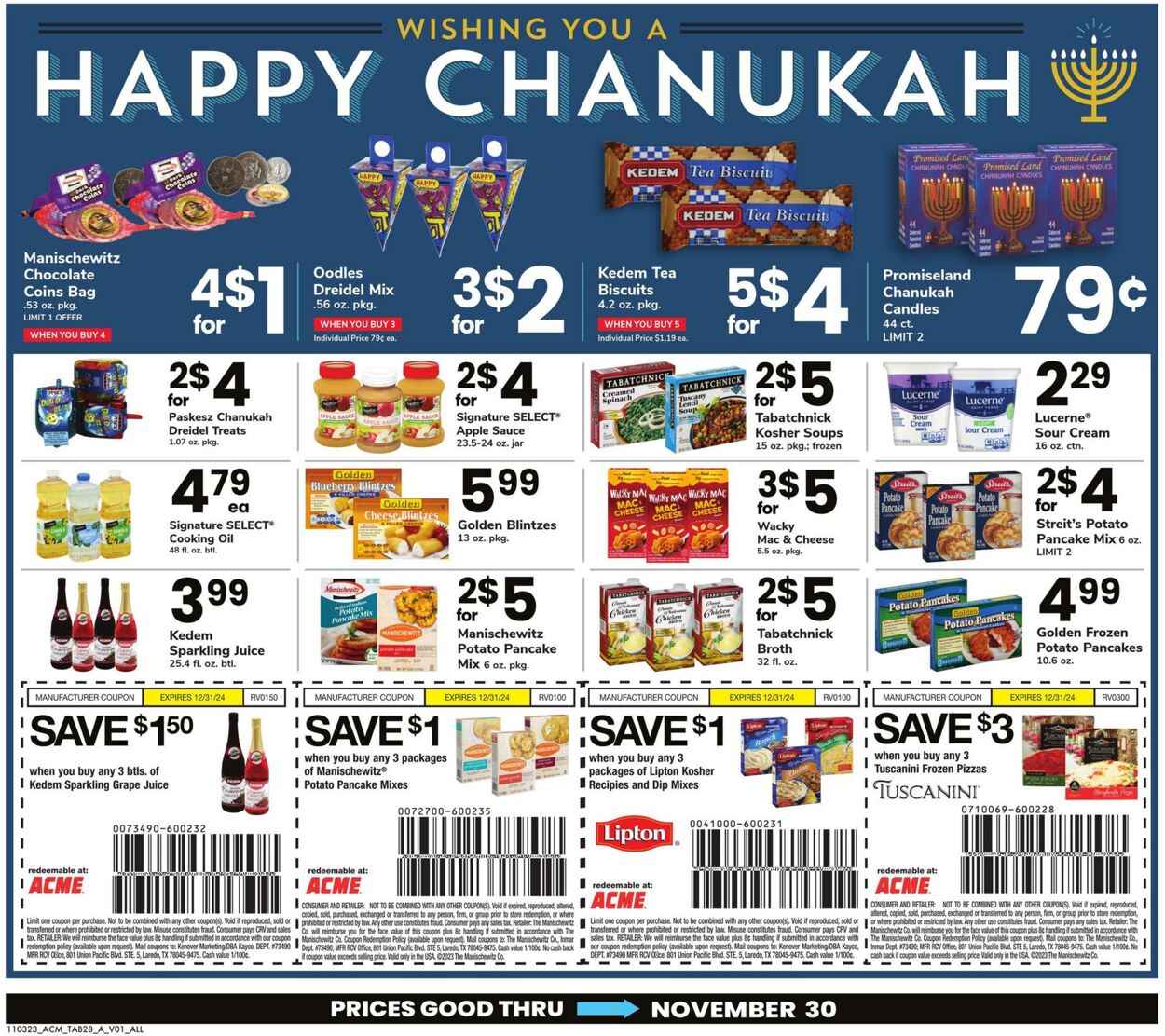 Weekly ad Acme 11/03/2023 - 11/30/2023