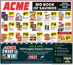Weekly ad Acme 11/03/2023 - 11/30/2023