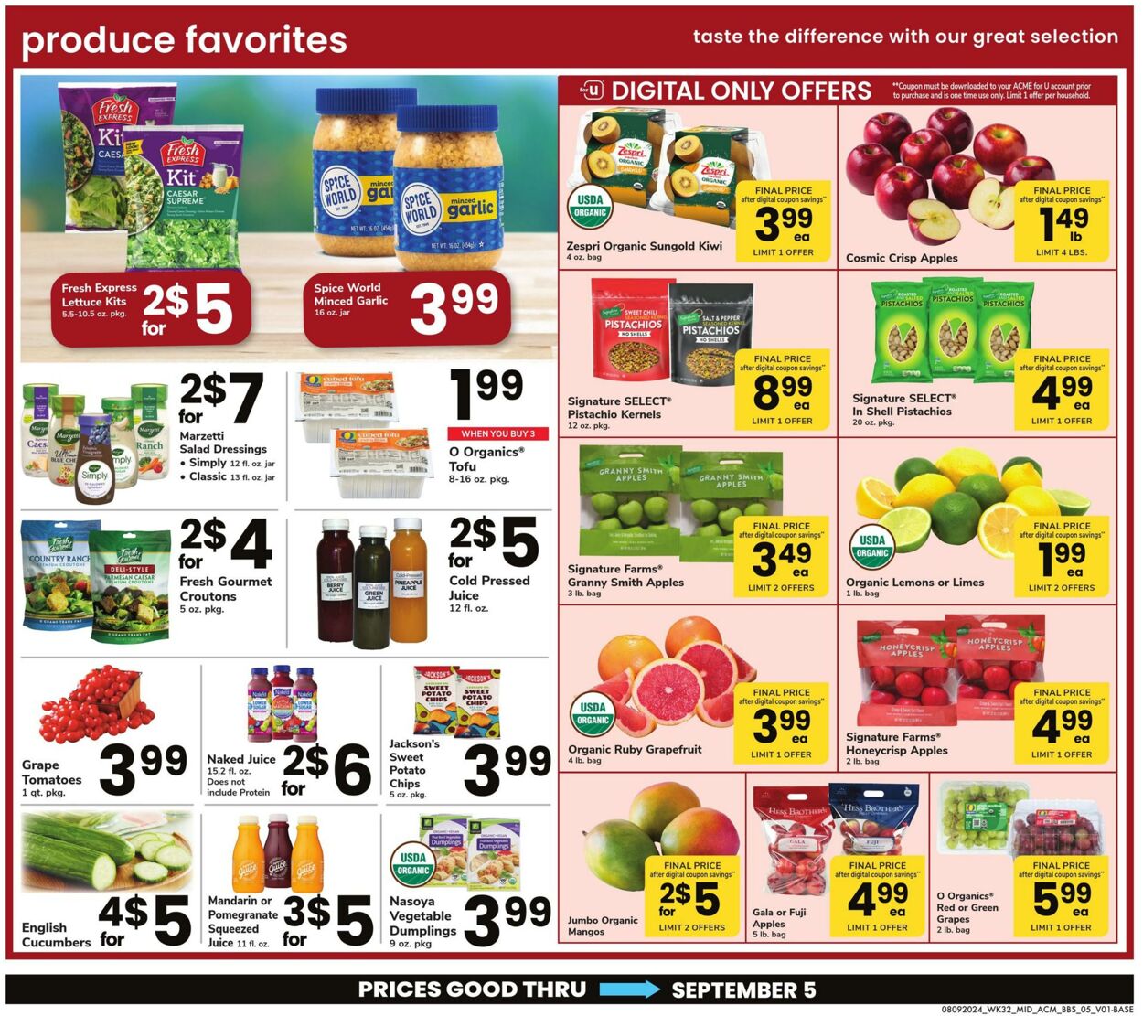 Weekly ad Acme 08/09/2024 - 09/05/2024