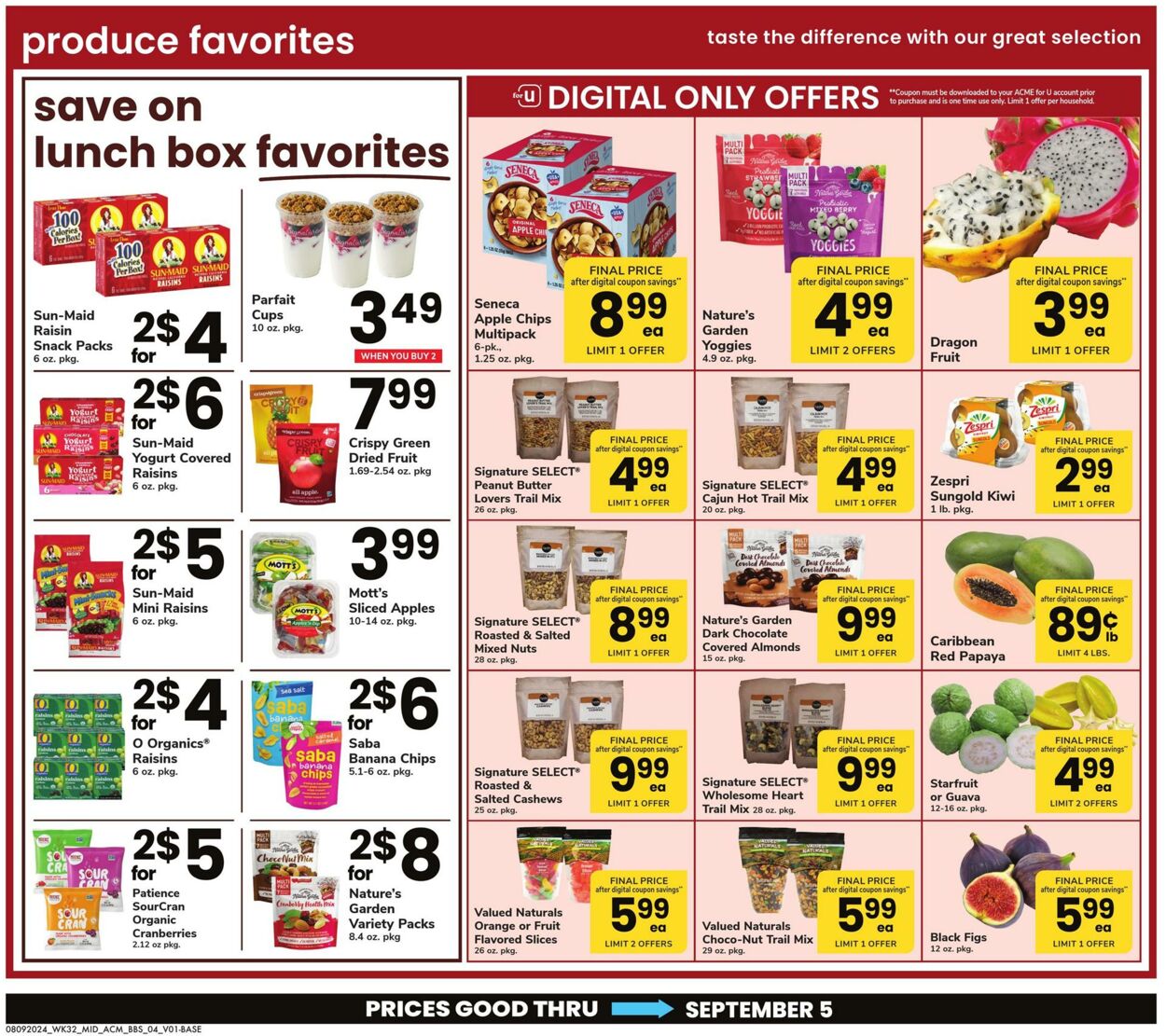 Weekly ad Acme 08/09/2024 - 09/05/2024