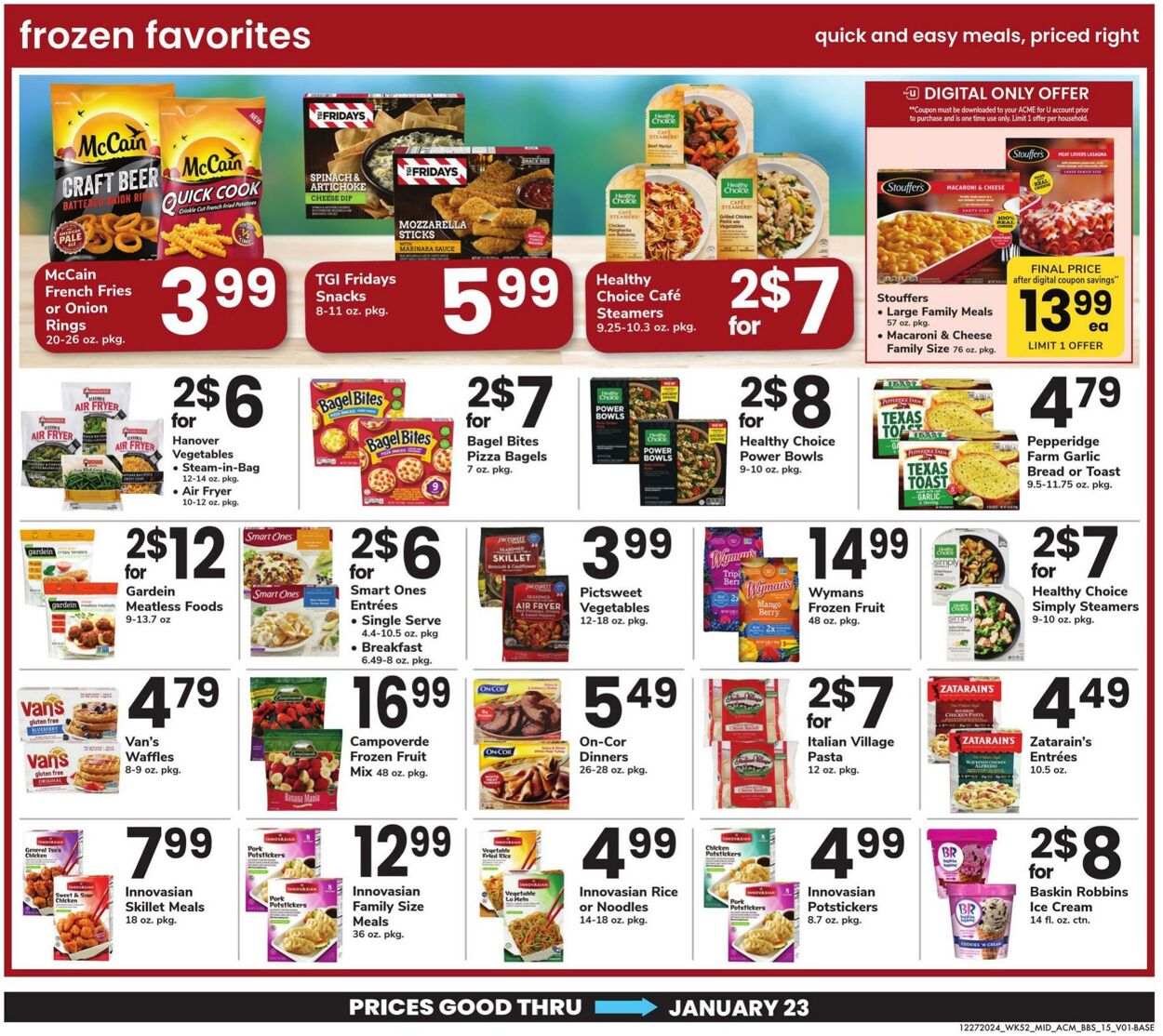 Weekly ad Acme 12/27/2024 - 01/23/2025